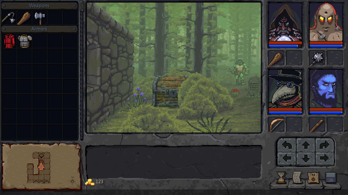 boovie3's tweet image. Just chilling in the woods of Underkeep..
You can wishlist the game on Steam: store.steampowered.com/app/2411200/Un…
#screenshotsaturday #pixelart #dungeoncrawler #retrogaming #crpg #gamedev #indiegame