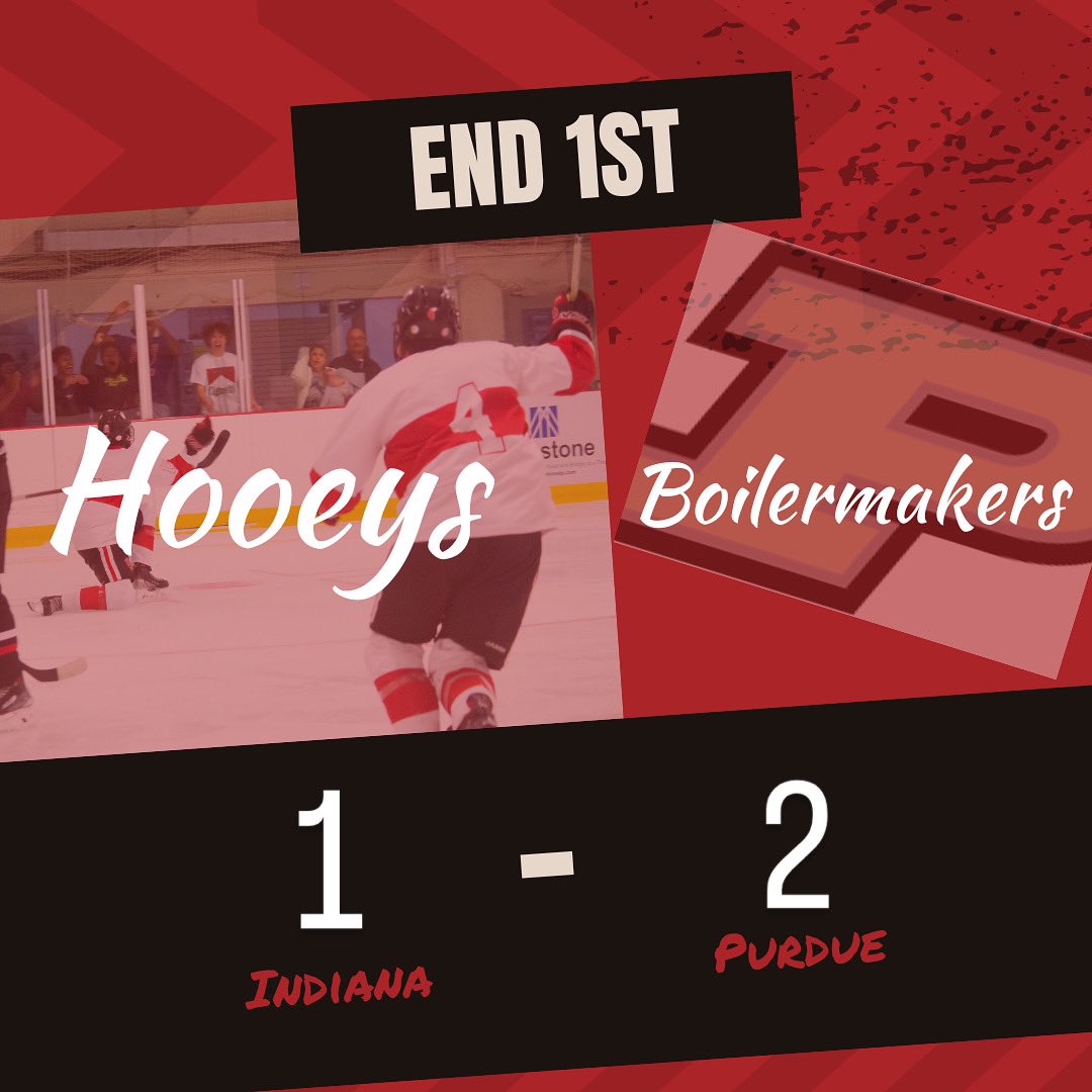 End of 1, Hooeys trail by one and will start the second period on the penalty kill. Scheinerman gets the tip in front tying it at one before Purdue gets a late goal. Need to kill off the Purdue power play and tie this game up!