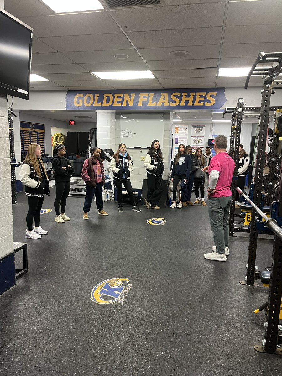 ladytigers_ths's tweet photo. What an awesome day watching @KentStWBB ! Thanks for having us and our 4th graders as well, Go Flashes! https://t.co/w4012BZYY5