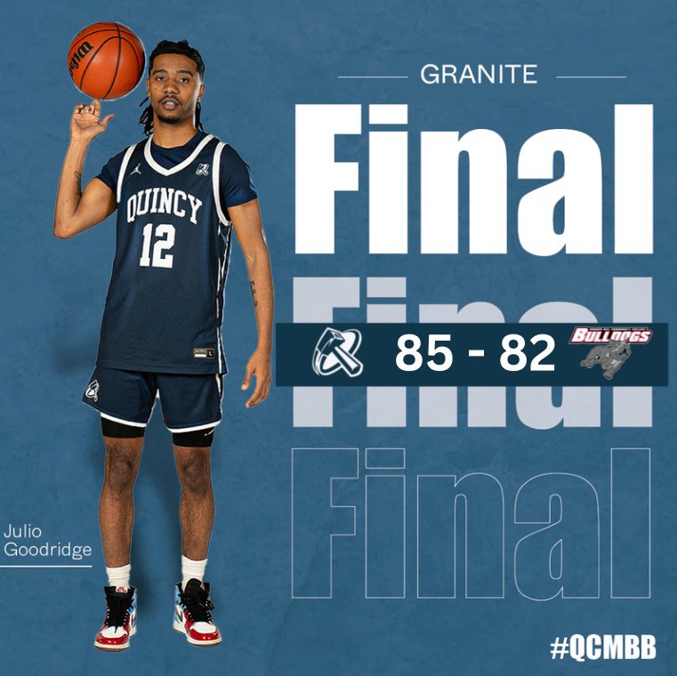 Kenny Nguyen (@coachk_nguyen) on Twitter photo <a href="/QCMBB/">Quincy College Basketball</a> with a region win over BHCC.
Record: 19-3 (19-2)
<a href="/SBrowder4/">Shamar Browder</a> 23pts/6ast/2stl
<a href="/ANTontheG0/">Anthony</a> 19pts/6reb/4ast/3stl
<a href="/MWhiteee03/">Marcus White</a> 12pts/3reb/5ast
<a href="/crosson_22/">Antoine Crosson</a> 11pts/7reb
<a href="/Ju_Goodridge/">Julio Goodridge</a> 10pts
Last game of the regular season:
2/22 vs Massbay CC @ 12:00PM at UMASS at Mt.Ida (Newton) <a href="/QCMBB/">Quincy College Basketball</a> with a region win over BHCC.
Record: 19-3 (19-2)
<a href="/SBrowder4/">Shamar Browder</a> 23pts/6ast/2stl
<a href="/ANTontheG0/">Anthony</a> 19pts/6reb/4ast/3stl
<a href="/MWhiteee03/">Marcus White</a> 12pts/3reb/5ast
<a href="/crosson_22/">Antoine Crosson</a> 11pts/7reb
<a href="/Ju_Goodridge/">Julio Goodridge</a> 10pts
Last game of the regular season:
2/22 vs Massbay CC @ 12:00PM at UMASS at Mt.Ida (Newton)