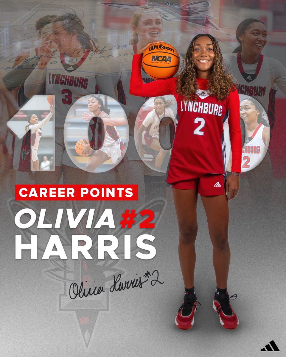 lynchburg_wbb's tweet photo. Congratulations to Olivia Harris on joining the 1,000 point club!  Not only did Liv score her 1,000 points today, she has also set a new program record for made three pointers. We’re proud of you Liv ‼️ #wonnation https://t.co/RwF1mFmGQP