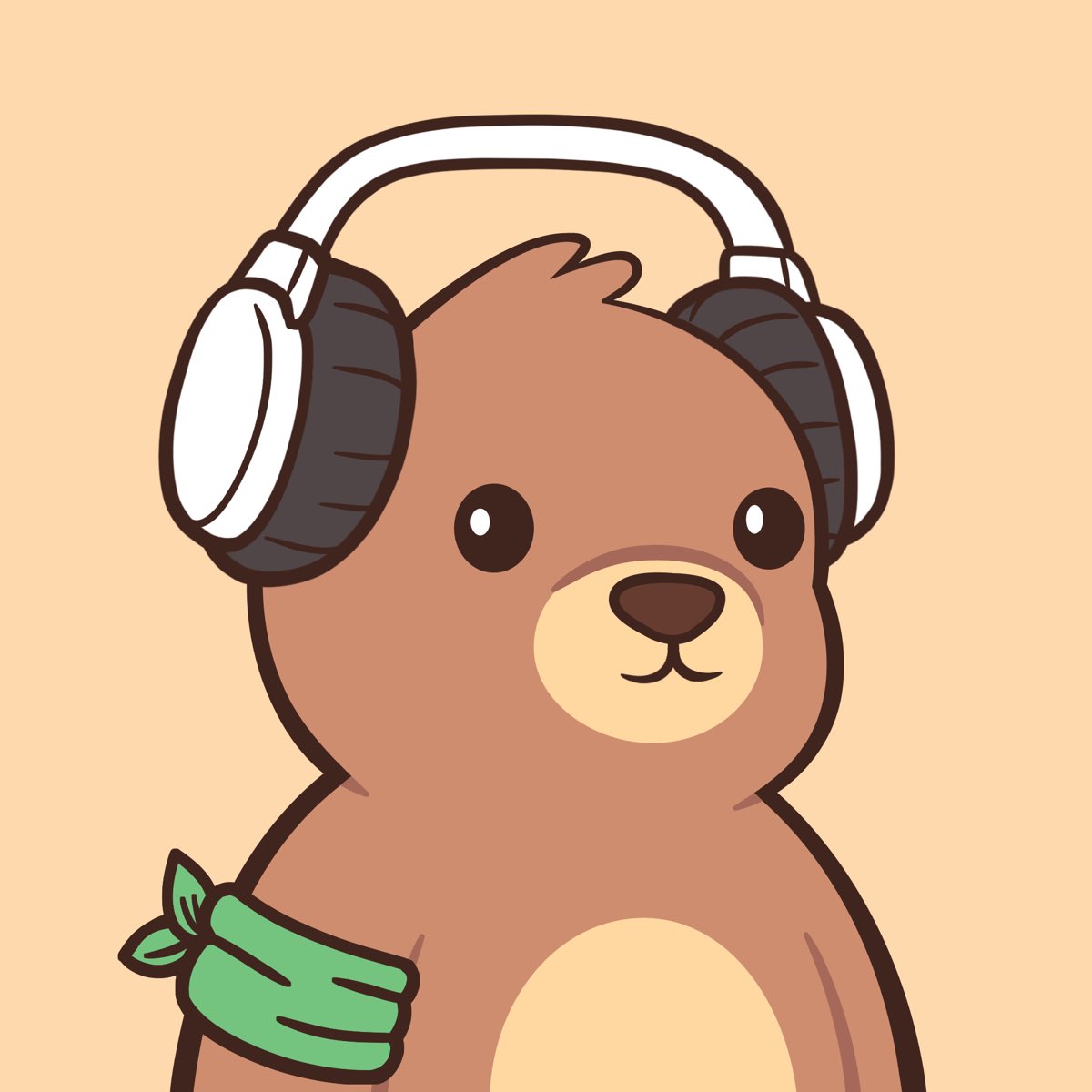 JLinz_NFT's tweet image. New bear - def had to grab this clean headphone bear. Getting more @bearish_af