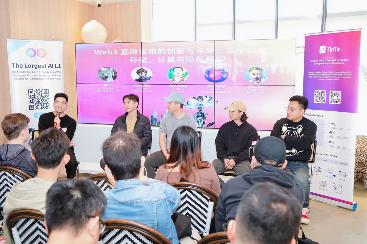 0G_labs's tweet photo. Thanks for joining us on our Road to Mainnet yesterday, Shenzhen!

We love seeing the 0G community in person, furthering our mission towards localization &amp; onboarding the masses to the largest L1 for AI 🤖

Big things coming 💪 https://t.co/4M400qX6hT