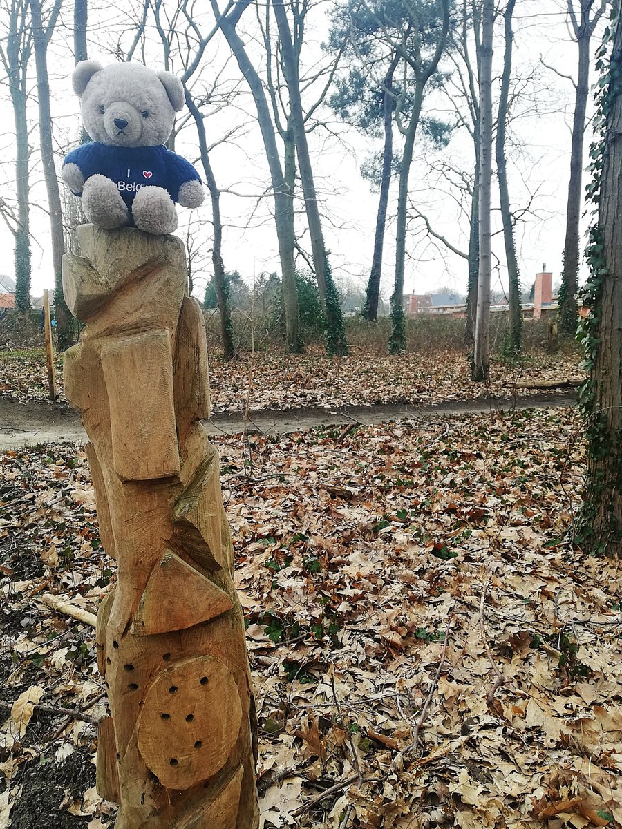 boeleke_op_reis's tweet image. Sculpted wood posts in Borgerstein Park in Sint-Katelijne-Waver. #walkingisfun