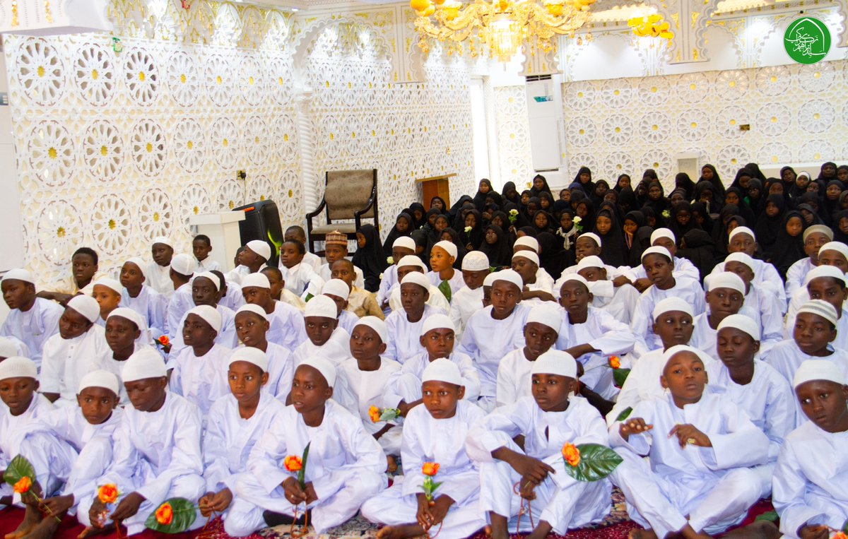 SZakzakyOffice's tweet photo. Leader Sheikh Ibraheem Zakzaky observed Yaum al-Takhlif with teenagers at his residence in Abuja. The occasion is meant to orient the upcoming generation about their roles and responsibilities by religious tenets.

The leader congratulated the participants on reaching the age of responsibility, describing it as a special grace from Allah. He emphasized that Allah created each of them from nothing and bestowed upon them the unique favour of being human beings, rather than birds or wild animals.

He also highlighted their roles as servants of Allah, their responsibilities as ordained by Him, and what is expected of them as integral members of society. Among these responsibilities are adhering to Allah’s commandments, particularly the prohibitions, and fulfilling their duties toward themselves, their parents, and others.

16/Sha'aban/1446
15/February/2025