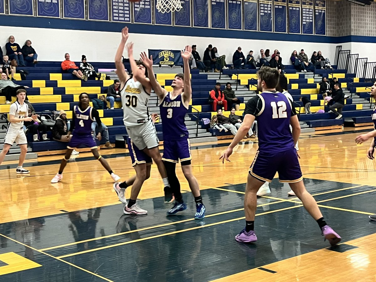 Rangers win 61-44 over Albion. The boys will close out the regular season at Gates on Wednesday.