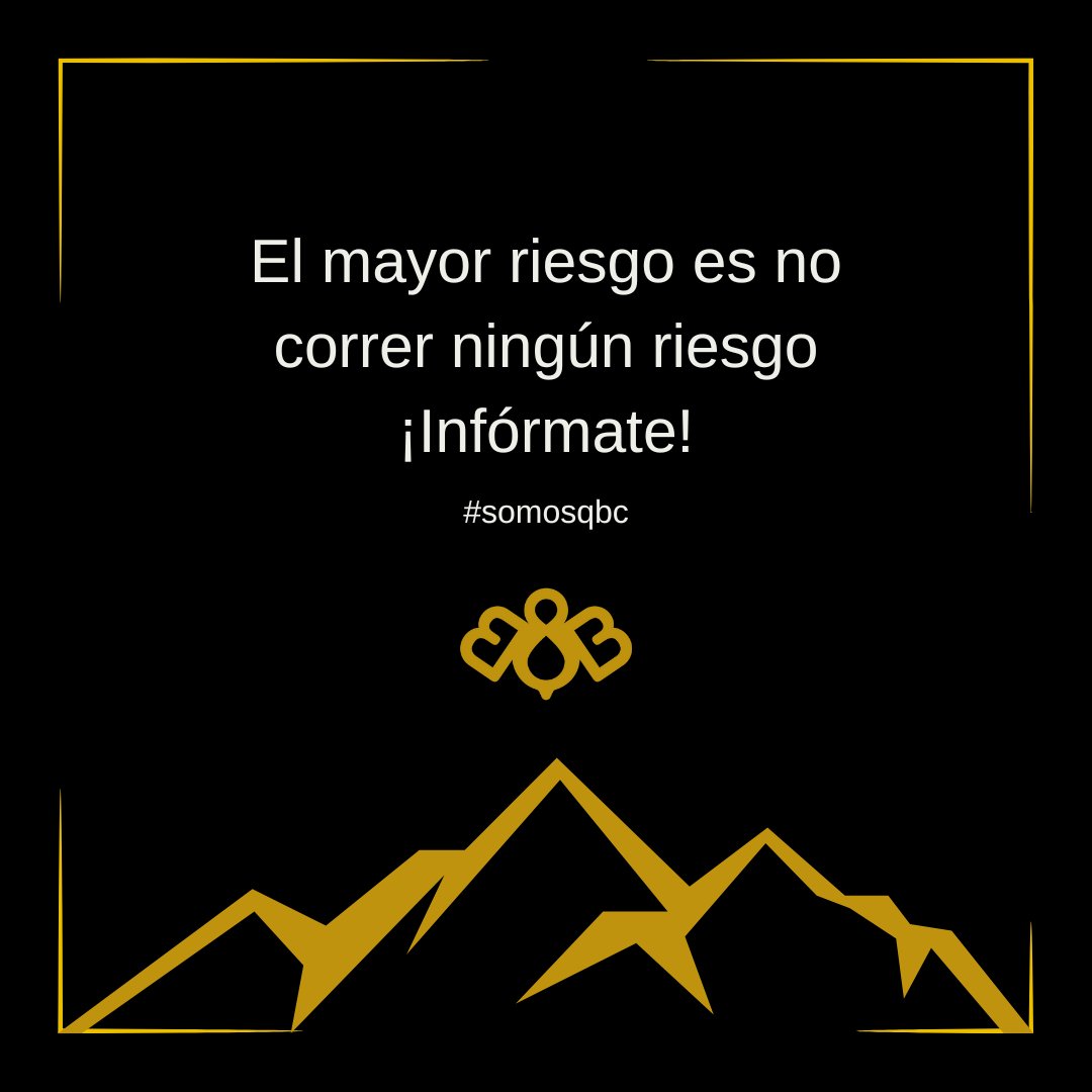 SomosQBC's tweet photo. ¿Qué riesgo estás dispuesto a tomar hoy para acercarte un poco más a tus sueños?
#somosqbc #emprendimiento #Innovación https://t.co/yXys6KNs8s