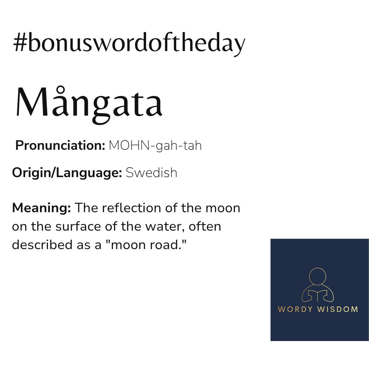 WordyWisdom365's tweet photo. #bonuswordoftheday #wordywisdom #wordywisdom365 #wordoftheday #Swedish #Mångata https://t.co/g4vpki8nPt