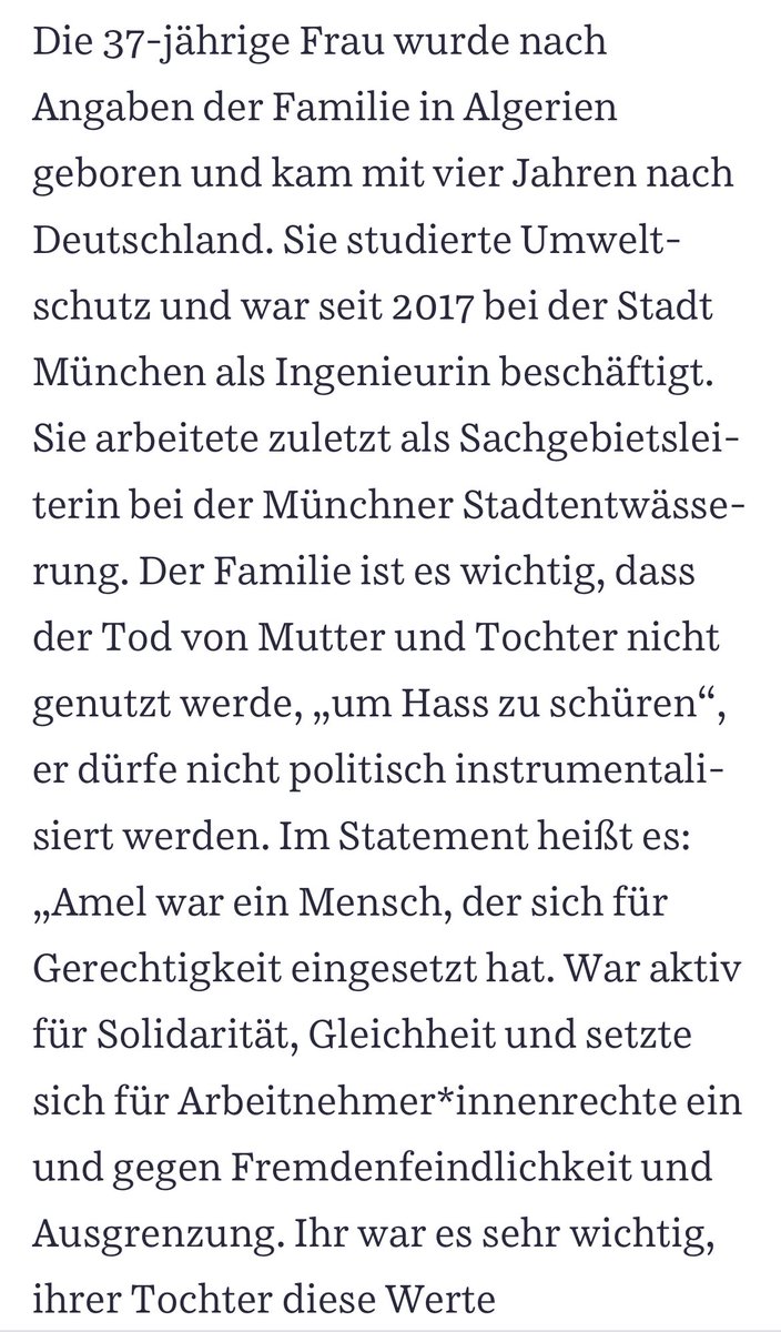 Das ist der Wunsch der verstorbenen Mutter aus München.