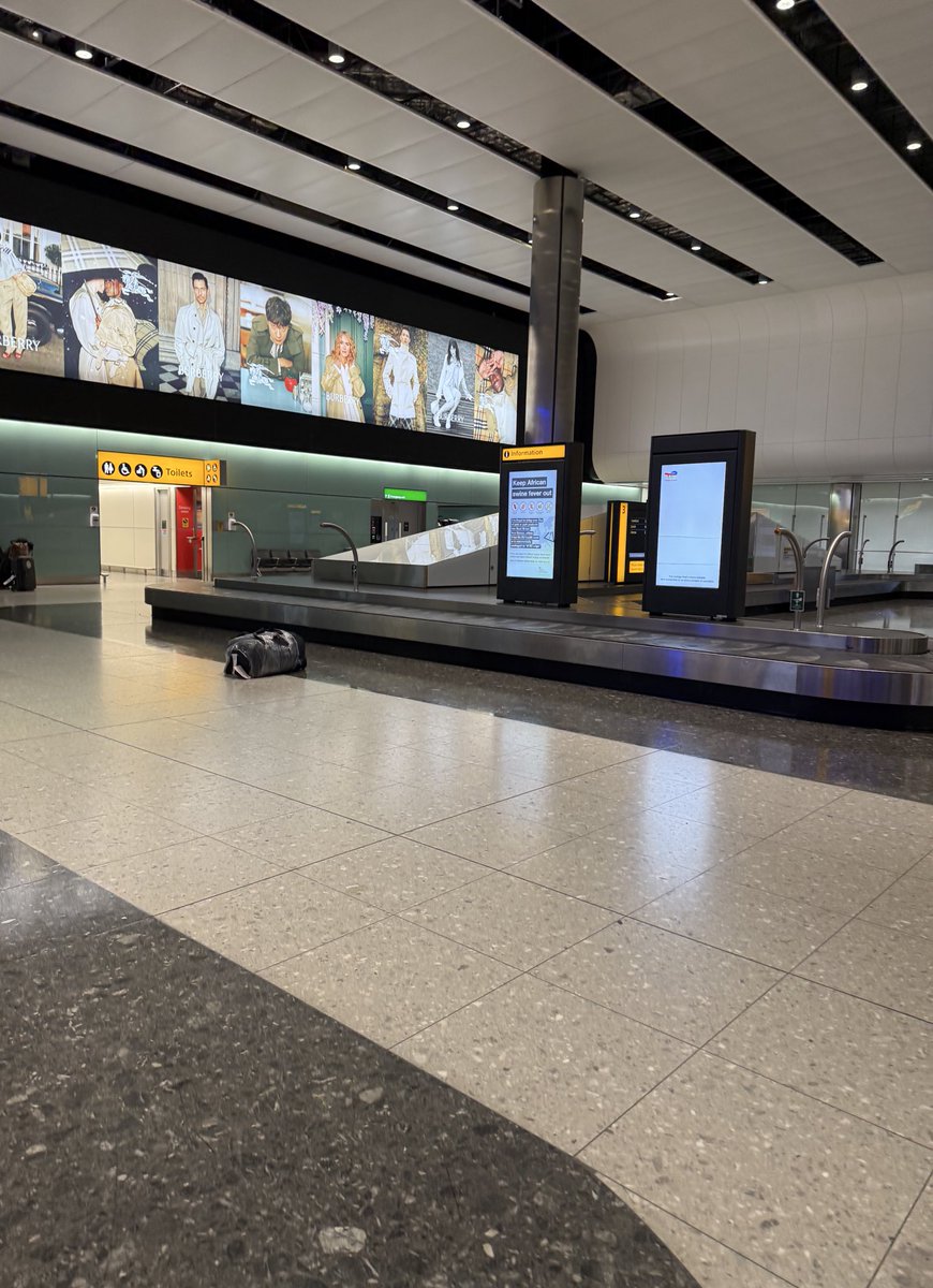 Reported an unattended bag in <a href="/HeathrowAirport/">Heathrow Airport</a> to staff. Their response “don’t worry about it.” 

Okay cool.