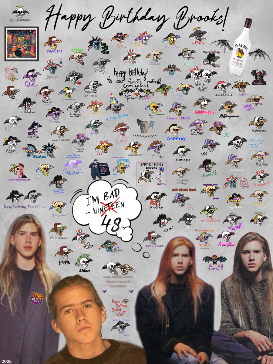 . <a href="/brookswackerman/">brooks wackerman</a> Happy Birthday, Stickman! From DBC to you with love. 🎊✨ You can see it in full detail here deathbatsworld.com/card/brooks202….