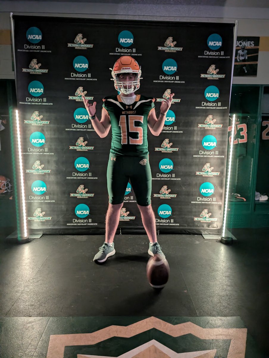 Braden Russell (@bradenrussell06) on Twitter photo I am blessed to receive my first collegiate offer from Methodist University. Thank you to Coach Reger(<a href="/CoachReger/">Drew Reger</a>) and Coach Williams for this opportunity!
<a href="/NMBHSFootball/">North Myrtle Beach Football</a> <a href="/NMBChiefsOnline/">North Myrtle Beach Chiefs Sports Network</a> <a href="/cutiger13/">Coach Mac</a> <a href="/Chris_Sailer/">Chris Sailer Kicking</a> <a href="/HKA_Tanalski/">Adam</a> <a href="/CSAPrepStar/">PREPSTAR</a> <a href="/BDunnsports/">Brandon Dunn</a> I am blessed to receive my first collegiate offer from Methodist University. Thank you to Coach Reger(<a href="/CoachReger/">Drew Reger</a>) and Coach Williams for this opportunity!
<a href="/NMBHSFootball/">North Myrtle Beach Football</a> <a href="/NMBChiefsOnline/">North Myrtle Beach Chiefs Sports Network</a> <a href="/cutiger13/">Coach Mac</a> <a href="/Chris_Sailer/">Chris Sailer Kicking</a> <a href="/HKA_Tanalski/">Adam</a> <a href="/CSAPrepStar/">PREPSTAR</a> <a href="/BDunnsports/">Brandon Dunn</a>