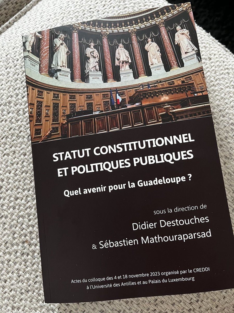 IdentitesC's tweet photo. J’ai désormais mon exemplaire! Et vous ? Retrouvez mon 1er article scientifique dans le nouvel ouvrage « Statut constitutionnel et politiques publiques: quel avenir pour la Guadeloupe ? » aux Presses de l’Université des Antilles @UnivAntilles @Sciencepo_UdeM @cridaq @CERIUdeM https://t.co/GN7x9Q3IuP