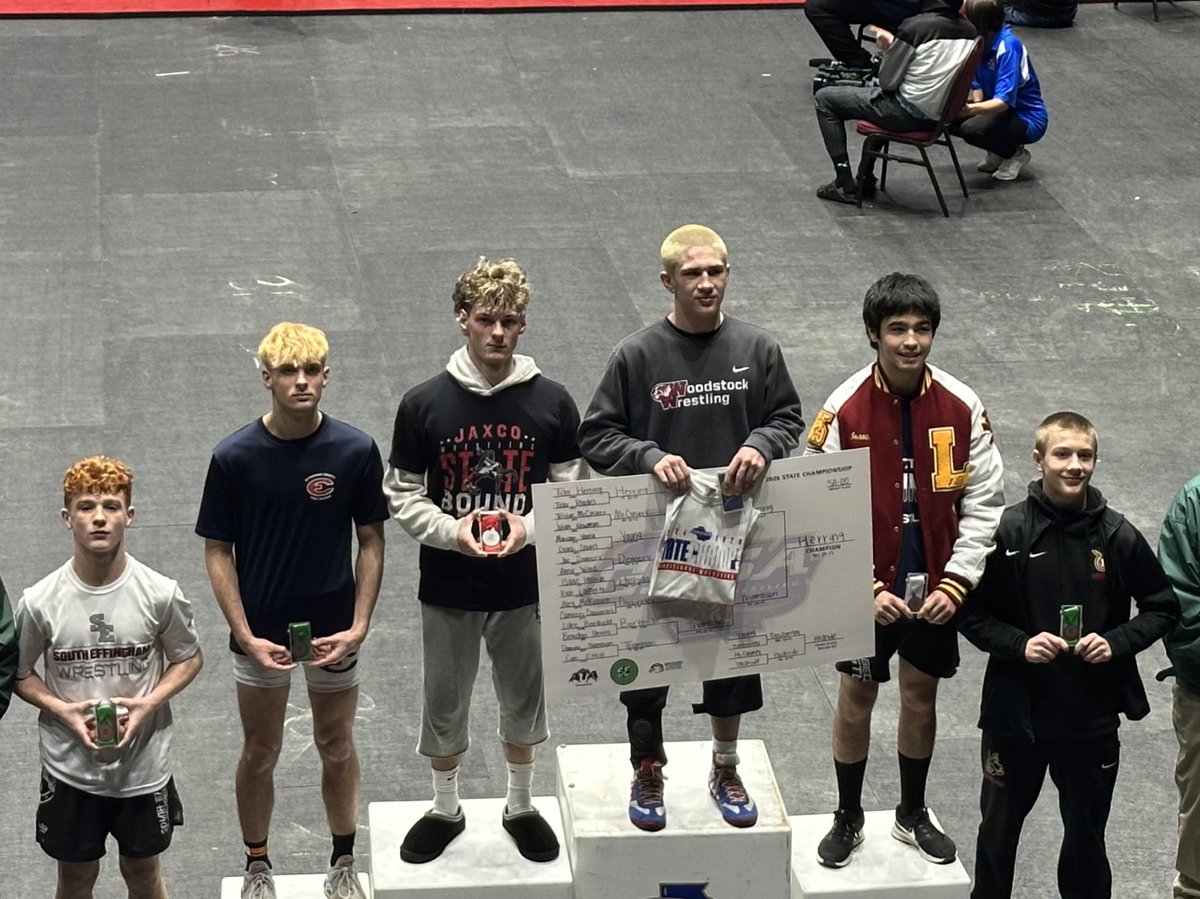 Congrats to Tyler Herring for winning a GHSA State Championship in the 120lb weight class!! Hard work pays off! Strong Mind, Strong Body, Strong for life!