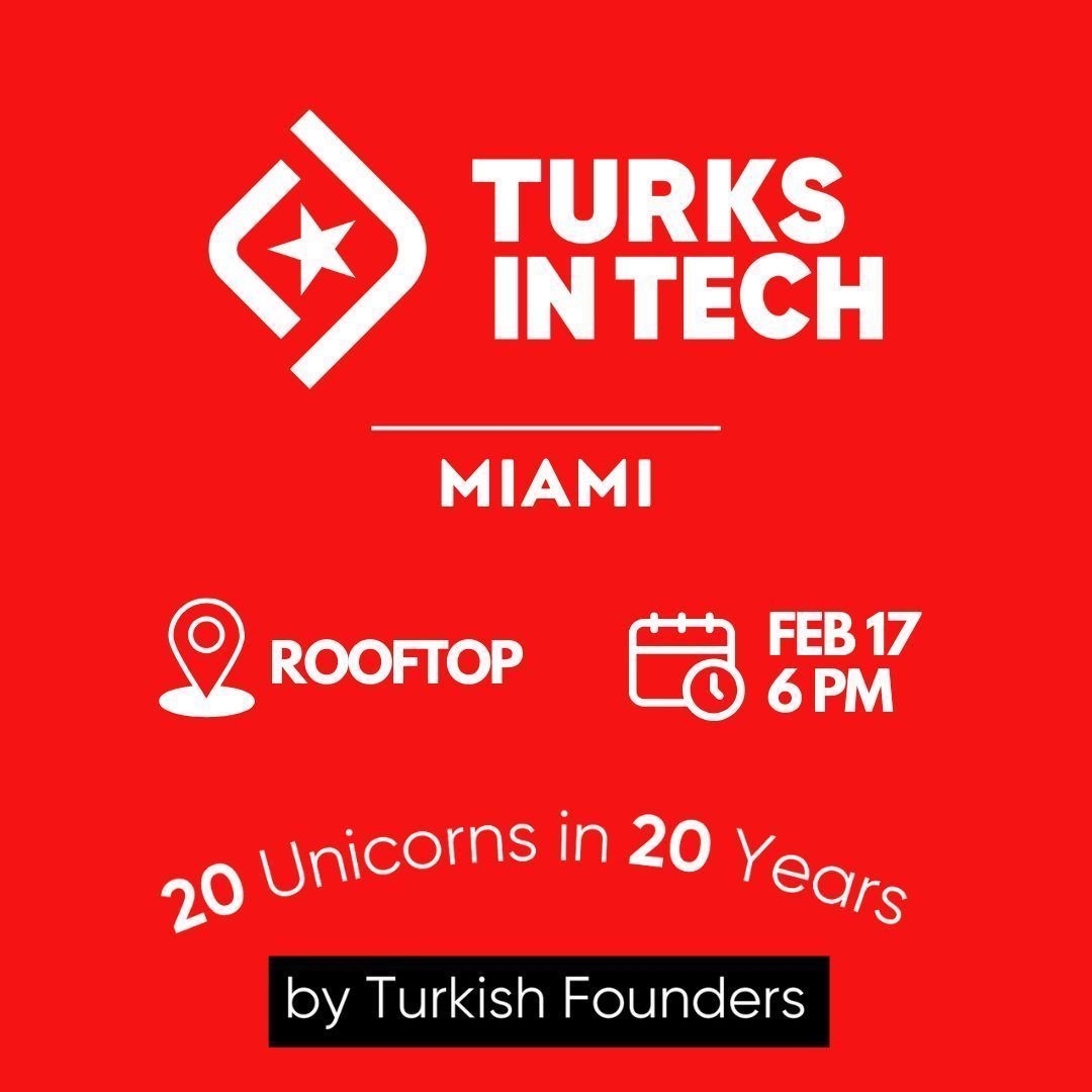turksintech's tweet photo. 🚀 Miami, hazır mısın? Bir sonraki Turks in Tech buluşması geliyor!

17 Şubat 18:00'de özel rooftop etkinliğimizde yerini al!📍

Teknoloji dünyasında iz bırakan Türk girişimcileri bir araya getiriyoruz. Turks in Tech, Türk yeteneklerini küresel sahneyle buluşturan, ilham veren bir topluluktur. Amacımız, yeni fırsatların kapısını aralamak, kültürel engelleri birlikte aşmak ve Türk girişimcilerinin sesini dünyaya duyurmaktır.

Bu heyecana ortak ol, geleceği birlikte inşa edelim! 
Link: https://t.co/tsp2tKsuxZ