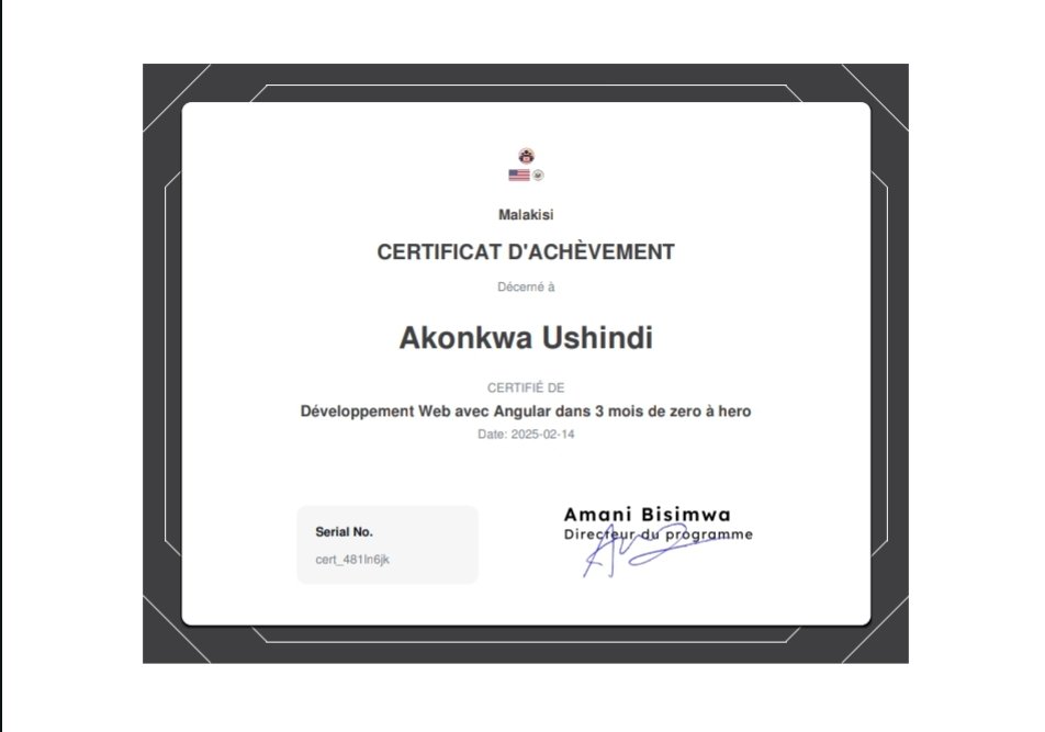 akon1703's tweet image. 🚀 Massive thanks to the organizers of this training! This journey has been truly transformative, and I’m grateful for the knowledge, guidance, and hands-on experience. 💡 Excited to apply what I’ve learned! 🔥
@USEmbKinshasa @BahigaTacite @AmaniBisimwa4 #Angular #GoogleDevs