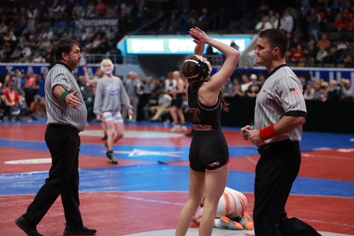 Your 6/7A Girl’s 126 State Champ is Thompson’s Lynleigh Weltzin. <a href="/andrewtsimonson/">Andrew Simonson</a> <a href="/Thompsonwrestle/">ThompsonWrestle</a>