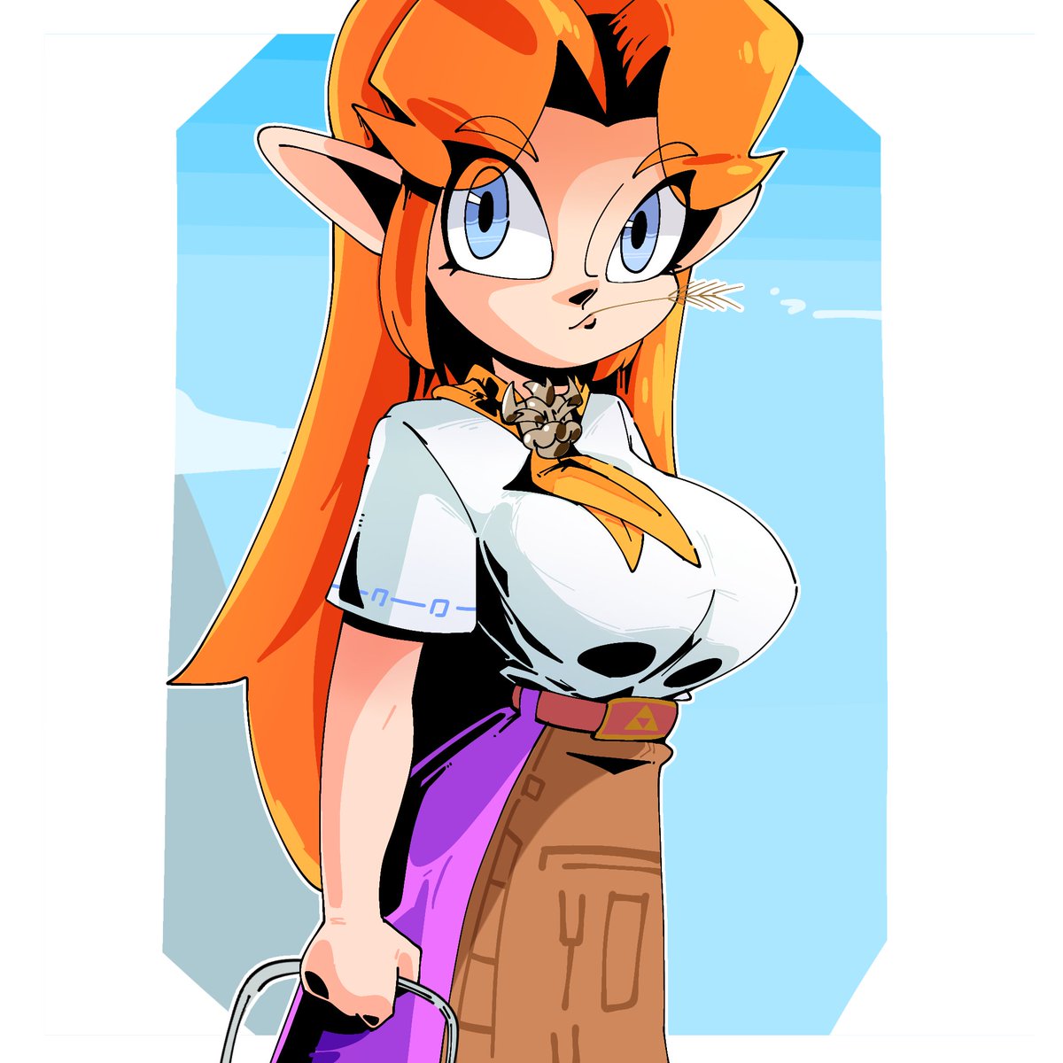 I like The Legend of Zelda and wanted to draw something nice of one of the characters I like, plus I wanted to try out some stuff with colors