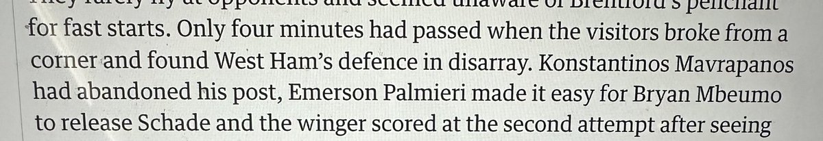 Will Pugh (@williampugh_) on Twitter photo Opposition broke. West Ham’s defence in disarray. Mavropanos abandoned his post.
West Ham’s entire season in three sentences.
<a href="/JacobSteinberg/">Jacob Steinberg 🎗️</a> Opposition broke. West Ham’s defence in disarray. Mavropanos abandoned his post.
West Ham’s entire season in three sentences.
<a href="/JacobSteinberg/">Jacob Steinberg 🎗️</a>