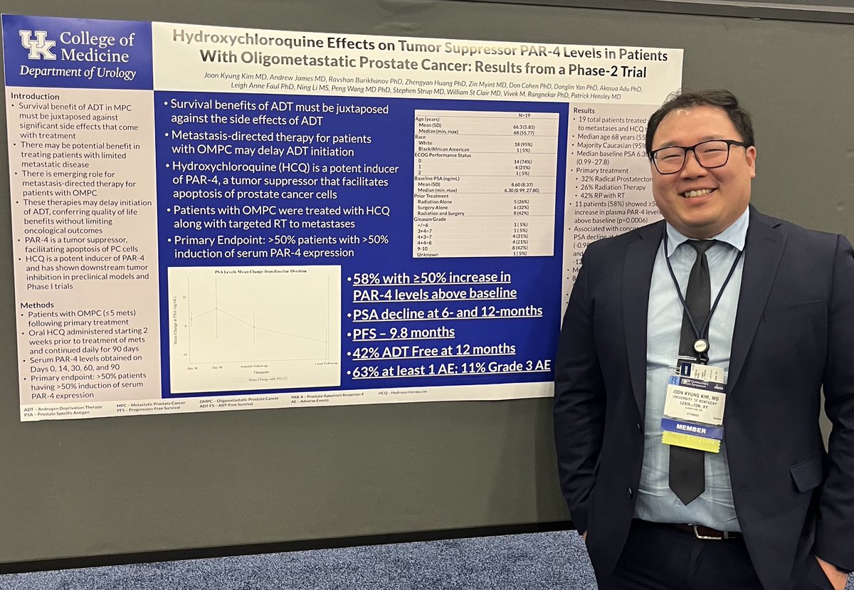 Patrick Hensley, MD (@pjhensley11) on Twitter photo Proud of <a href="/joonkyung_kim/">Joon Kyung Kim, MD 김준경</a> and <a href="/UKYurology/">University of Kentucky Urology Residency Program</a> for presenting impactful work at #GU25! <a href="/UKMarkey/">Markey Cancer Center</a> Proud of <a href="/joonkyung_kim/">Joon Kyung Kim, MD 김준경</a> and <a href="/UKYurology/">University of Kentucky Urology Residency Program</a> for presenting impactful work at #GU25! <a href="/UKMarkey/">Markey Cancer Center</a>
