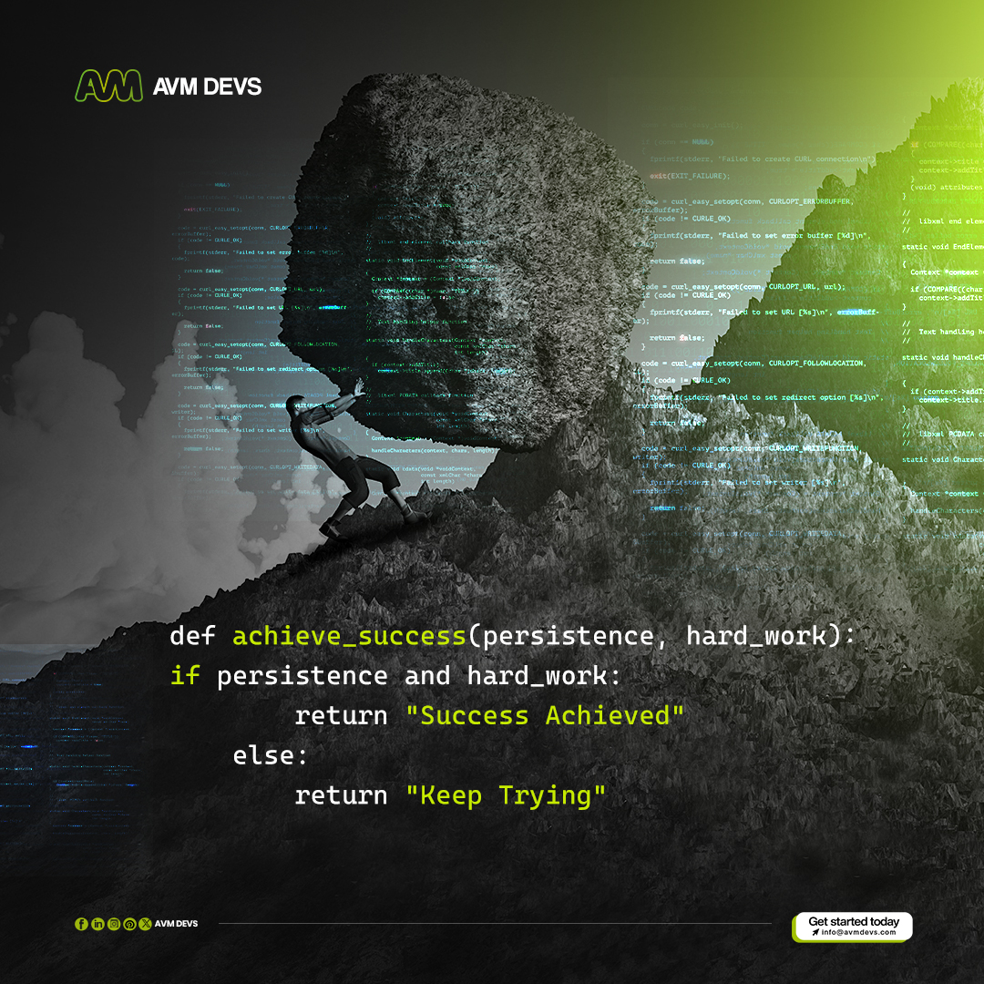 avmdevs's tweet image. Persistence and hard work are the keys—we'll bring the expertise to make it happen.
#successquote #codingquotes #quoteoftheday #appdevelopment #mobileappdevelopment #websitedevelopment #businesssuccess #digitalsolutions