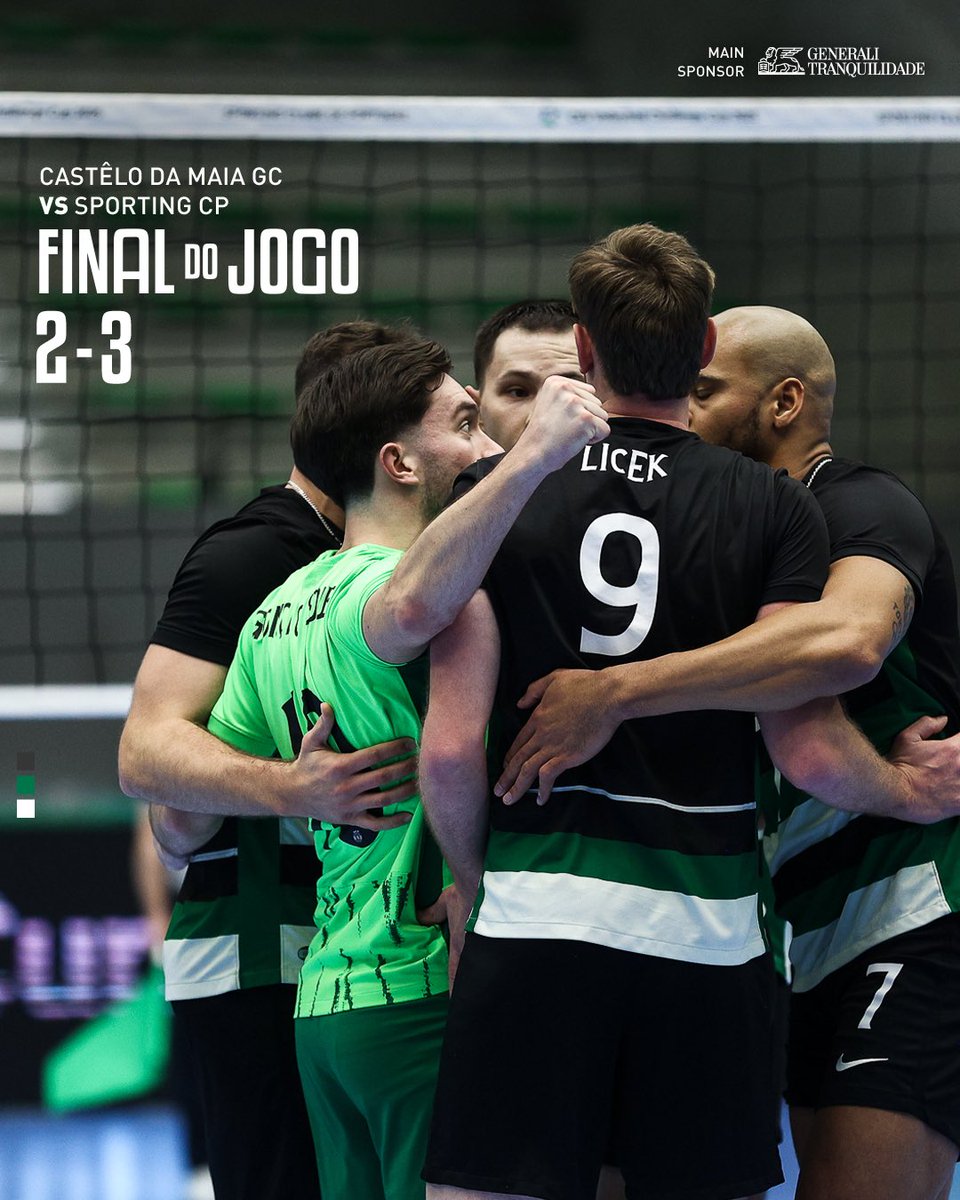 SCPModalidades's tweet photo. #VoleibolSCP | ⏹️ Vitória dos Leões, na 20.ª jornada da Liga Una Seguros 💪
🏐 25-22, 25-22, 29-31, 20-25 e 14-16
🟠 2-3 🟢 // #CMGCSCP https://t.co/HX3HKDJ9nU