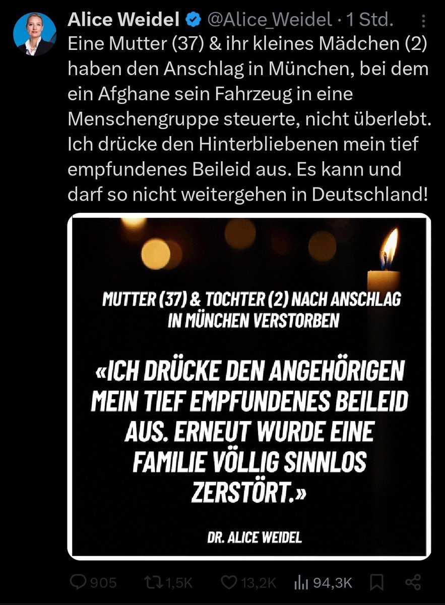 Man weidelt sich am Leid.
#fckafd