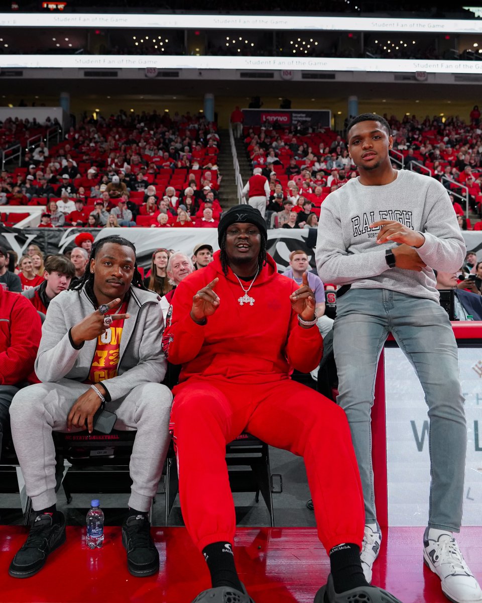 PackMensBball's tweet photo. Champs in the Building https://t.co/U0doIshvoR