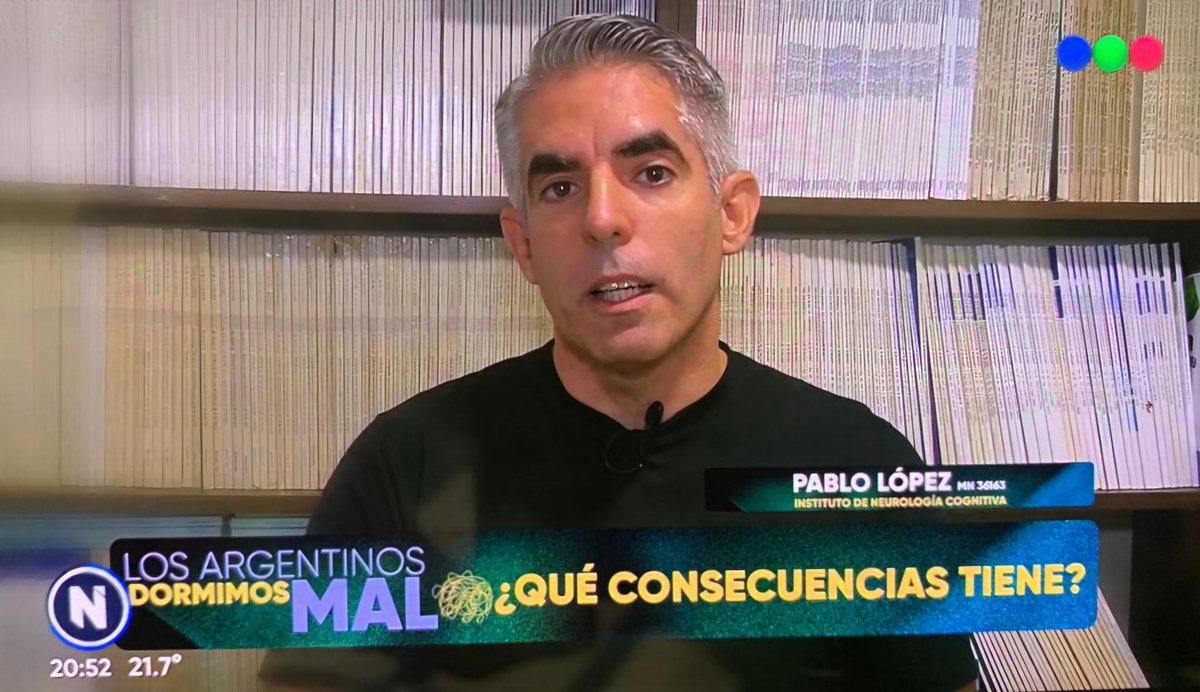 Pablo López (@plopezpsike) on Twitter photo En el mundo se duerme mal y Argentina no es la excepción.
Datos provenientes de encuestas locales indican que entre un 40 y 50% de los argentinos no está satisfecho con su #sueño
<a href="/inecoargentina/">Grupo INECO</a> En el mundo se duerme mal y Argentina no es la excepción.
Datos provenientes de encuestas locales indican que entre un 40 y 50% de los argentinos no está satisfecho con su #sueño
<a href="/inecoargentina/">Grupo INECO</a>