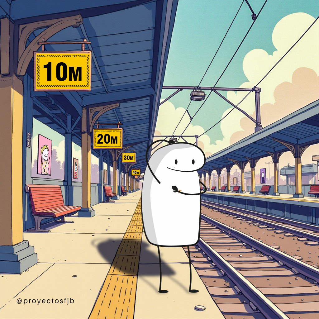 📊 Flork waiting for the 20M train 🚉

#Flork is standing at 10M, impatiently checking his watch ⏱️. The 20M train isn’t arriving, and doubt creeps in: Am I too late? 🤔 Should I stop waiting... or is now the time to wait and load up more? 🚉

This image captures what many feel