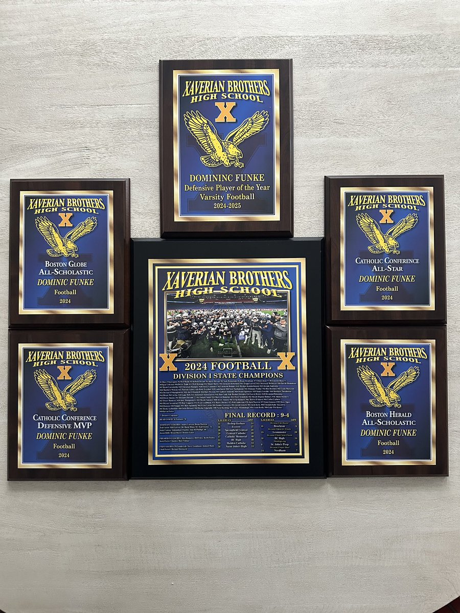 Dominic Funke ‘26 EDGE (@funkedominic) on Twitter photo Great team banquet this week to celebrate the state championship! Grateful for my teammates and coaches who made this season possible. Proud to be named the Catholic Conference Defensive MVP as well!
<a href="/XBHS_Football/">Xaverian Football</a>
<a href="/BCFootball/">Boston College Football</a> Great team banquet this week to celebrate the state championship! Grateful for my teammates and coaches who made this season possible. Proud to be named the Catholic Conference Defensive MVP as well!
<a href="/XBHS_Football/">Xaverian Football</a>
<a href="/BCFootball/">Boston College Football</a>