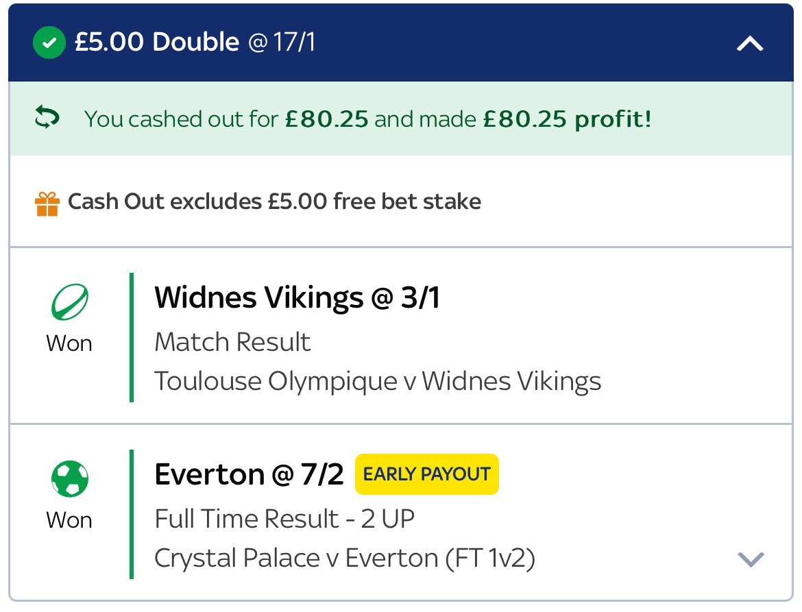 Free bet too.. 💷