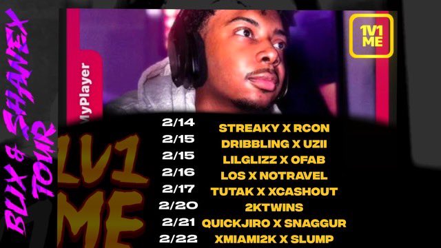 Me &amp; <a href="/xShanex_/">Shanex</a> <a href="/1v1Me/">1v1Me</a> Schedule

Use Code “ 1v1.me/Blix &amp; 1v1.me/Shanex ” For An Extra $10 On Your First Stake On <a href="/1v1Me/">1v1Me</a> !

twitch.tv/LeBIix twitch.tv/Shanex
