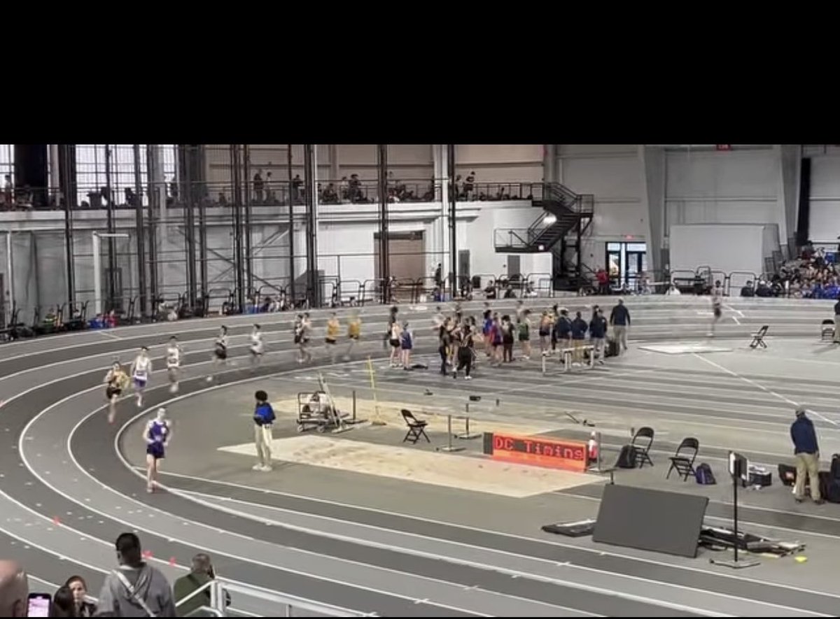 Max ran an indoor meet in Louisville today. He ran a PB in the 1600m—4:12.47!