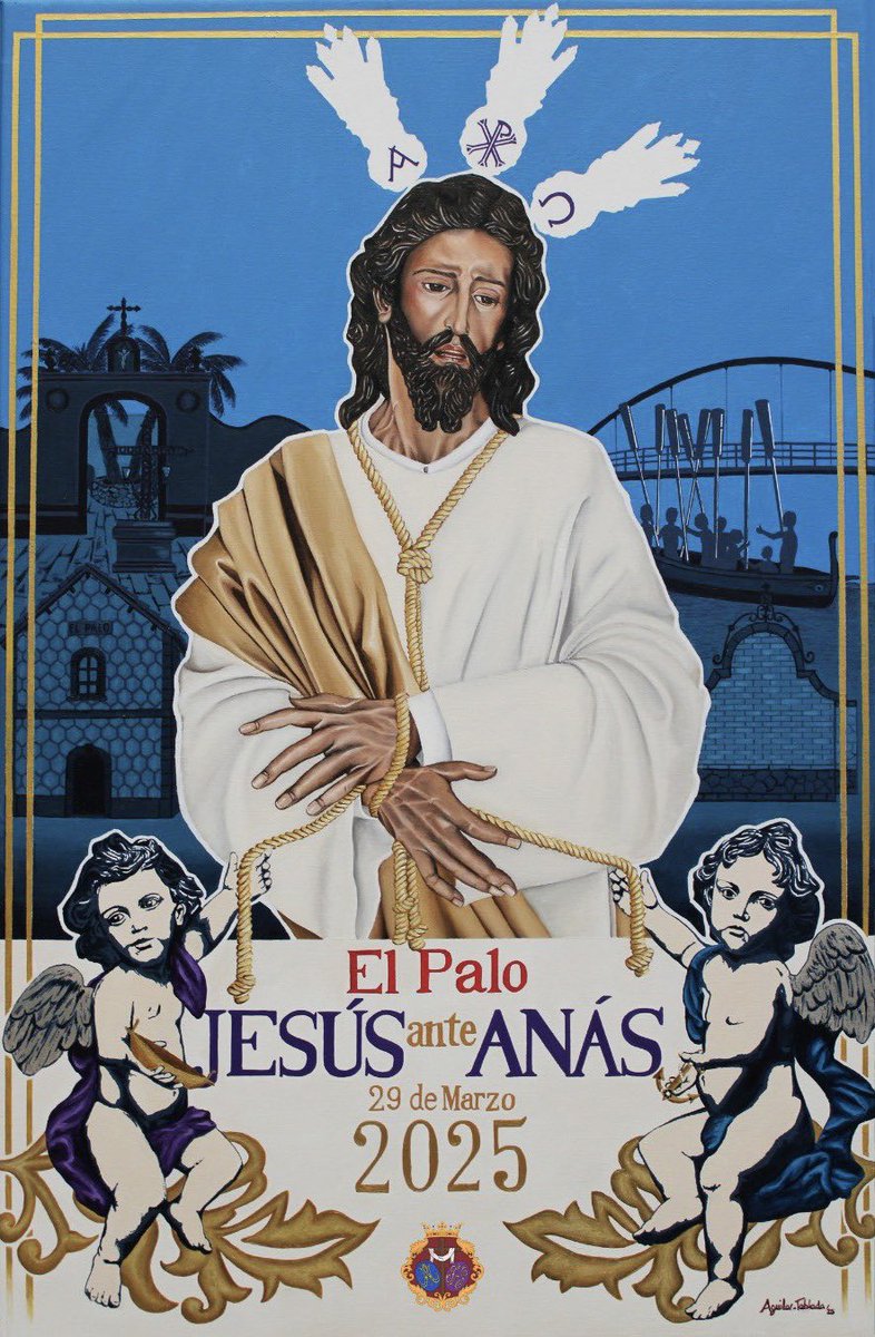 🎨 <a href="/jesusanteanas/">Jesús ante Anás</a> presenta el cartel de su salida procesional, que tendrá lugar el 29 de marzo por las calles del barrio de El Palo.

✍🏻 La obra es de <a href="/AguilarTablada_/">Jose Augusto Aguilar-Tablada</a>.

#CofradíasMLG
