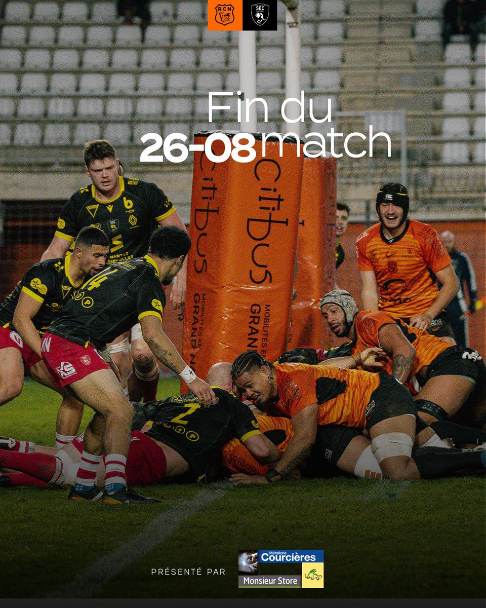 𝙑ò𝙨𝙩𝙧𝙖 𝙥𝙖𝙨𝙨𝙞𝙤𝙣, 𝙣ò𝙨𝙩𝙧𝙖 𝙛ò𝙧ç𝙖

Quelle intensité de la part de nos joueurs qui s'imposent contre le <a href="/SOC_Rugby/">SOC Rugby Chambéry 🐘</a> 🟠⚫🔥

Allez Racing