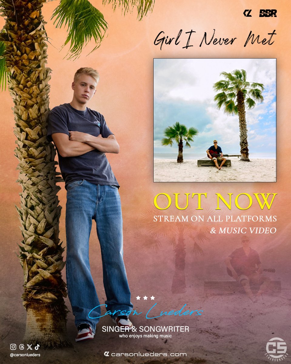 CyberSun3004's tweet photo. "Girl I Never Met" OUT NOW - stream on all platforms πΆ https://t.co/SP8OQGrAXa
@carsonlueders #carsonlueders #luedizers https://t.co/zep9rYnUkH