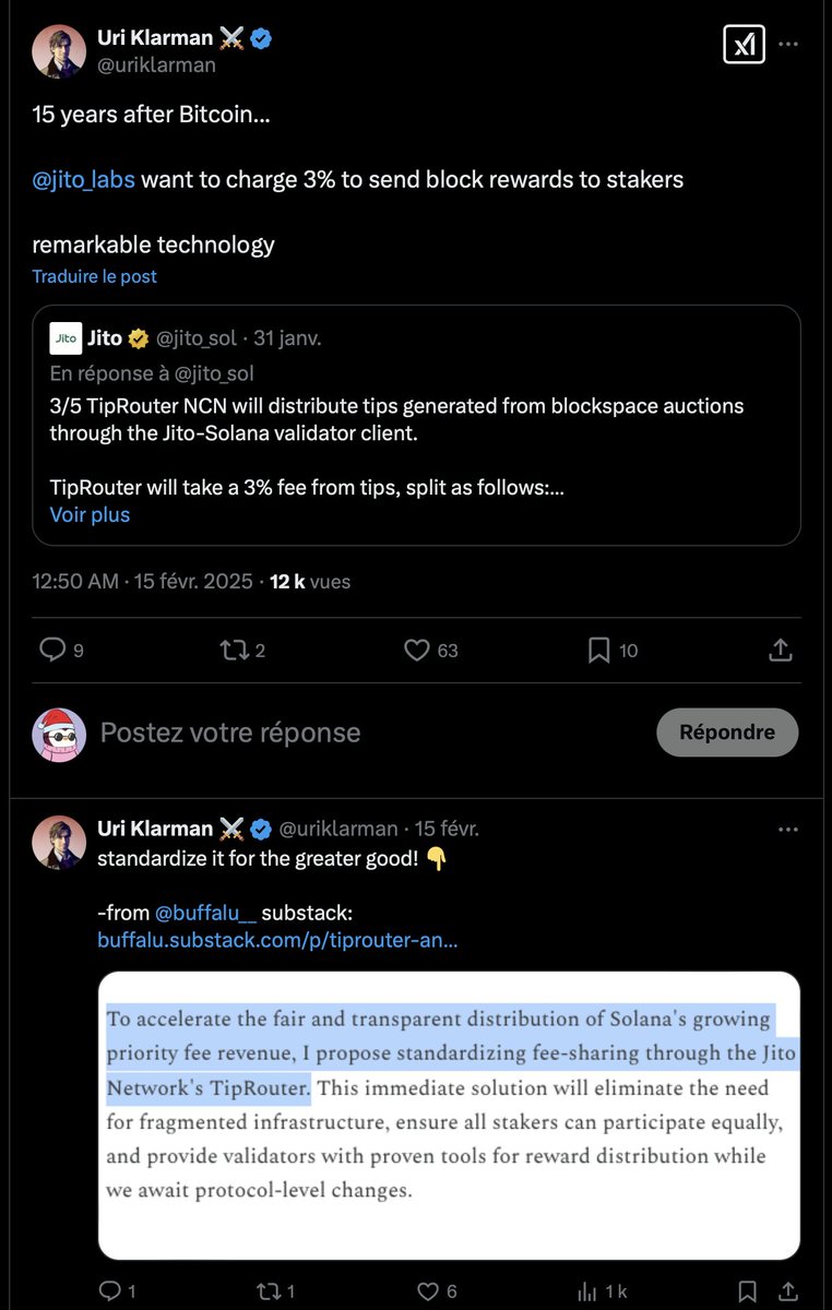 AlphaHunte19762's tweet image. - So, even Jito tweeted something today that&apos;s indirectly tied to $SIMD-96 proposal.

@jito_sol #jitoSOL added additional 3% cut to 5% they had as the validators rewards were increased by 100% compared to before $SIMD was implemented.

So that means not only validators, but DeFi…