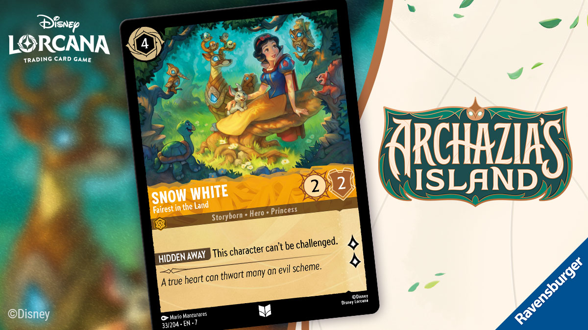 DisneyLorcana's tweet image. Animals of all types flock to this caring and kind Snow White glimmer.
Though adorable and cute, they’ll protect her from any challenge,
especially from evil Queens. disneylorcana.com
#Disney #ArchaziasIsland