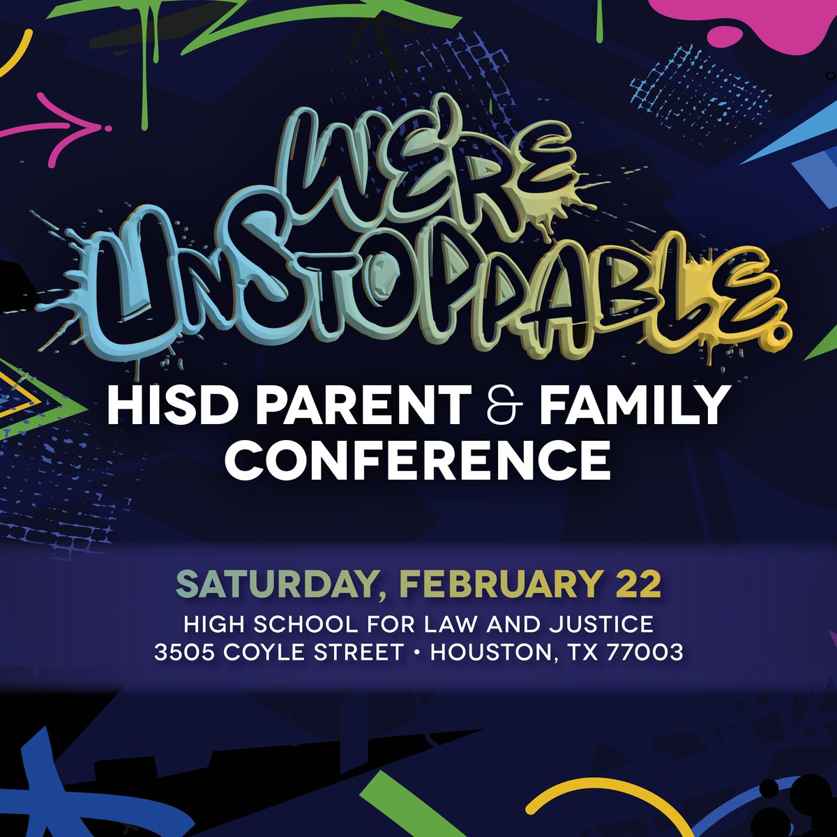 📢 SAVE THE DATE! Join us for the HISD Parent &amp; Families Conference—a day of learning, networking, and fun!

🔗Register today ➡️ bit.ly/3WXCreC
🗣Spanish interpretation services available.