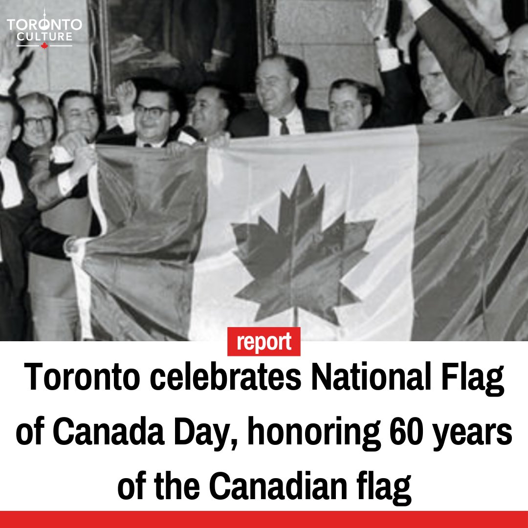 toronto_culture's tweet image. Toronto marked the 60th anniversary of National Flag Day with a massive flag-raising, live performances, and a community skating party at Nathan Phillips Square. 

#NationalFlagDay #TorontoPride #CanadianUnity #TorontoCulture