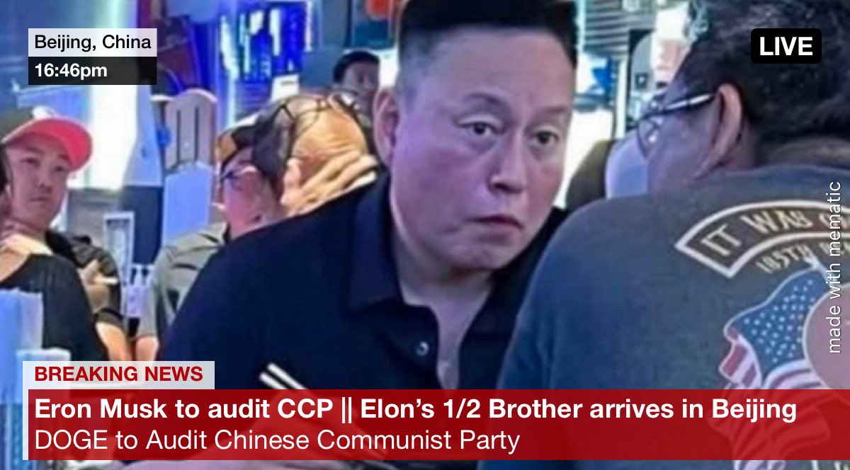 AtomicCigars's tweet photo. @elonmusk 1/2 Brother has entered the chat… welcome Eron!!!
#elonmusk #doge https://t.co/3oyxfa80Go