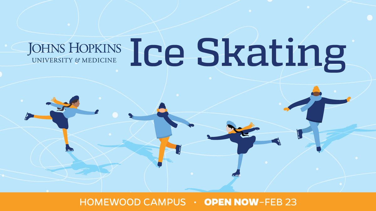 Johns Hopkins is bringing back the Ice Rink for its fourth year! This winter tradition is open seven days a week for JHU faculty, staff, and students, with special weekend access for the Baltimore community. 

Visit our website below for more info!
bit.ly/40Xdzoe