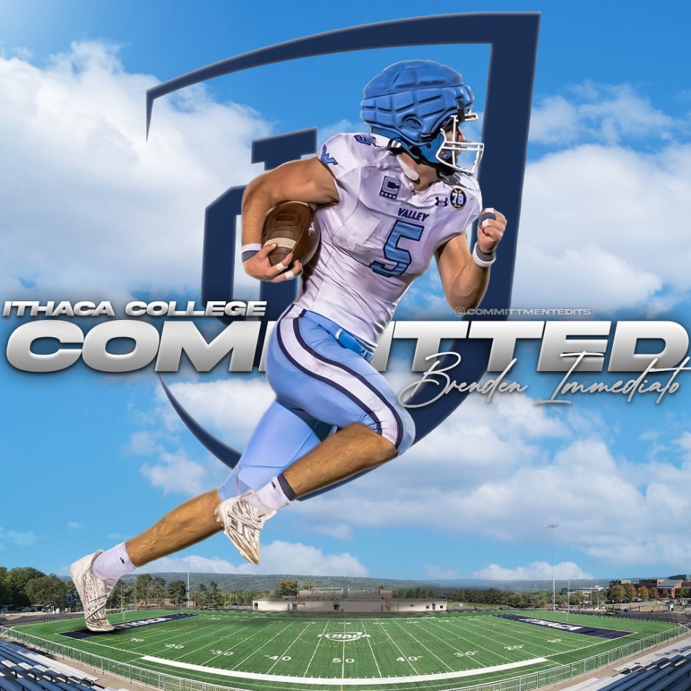 I am truly blessed to announce my commitment to Ithaca college to continue my academic and athletic career. I am beyond grateful for this amazing opportunity. I would like to thank my family, friends, and coaches who helped me through my athletic journey. Go bombers💣