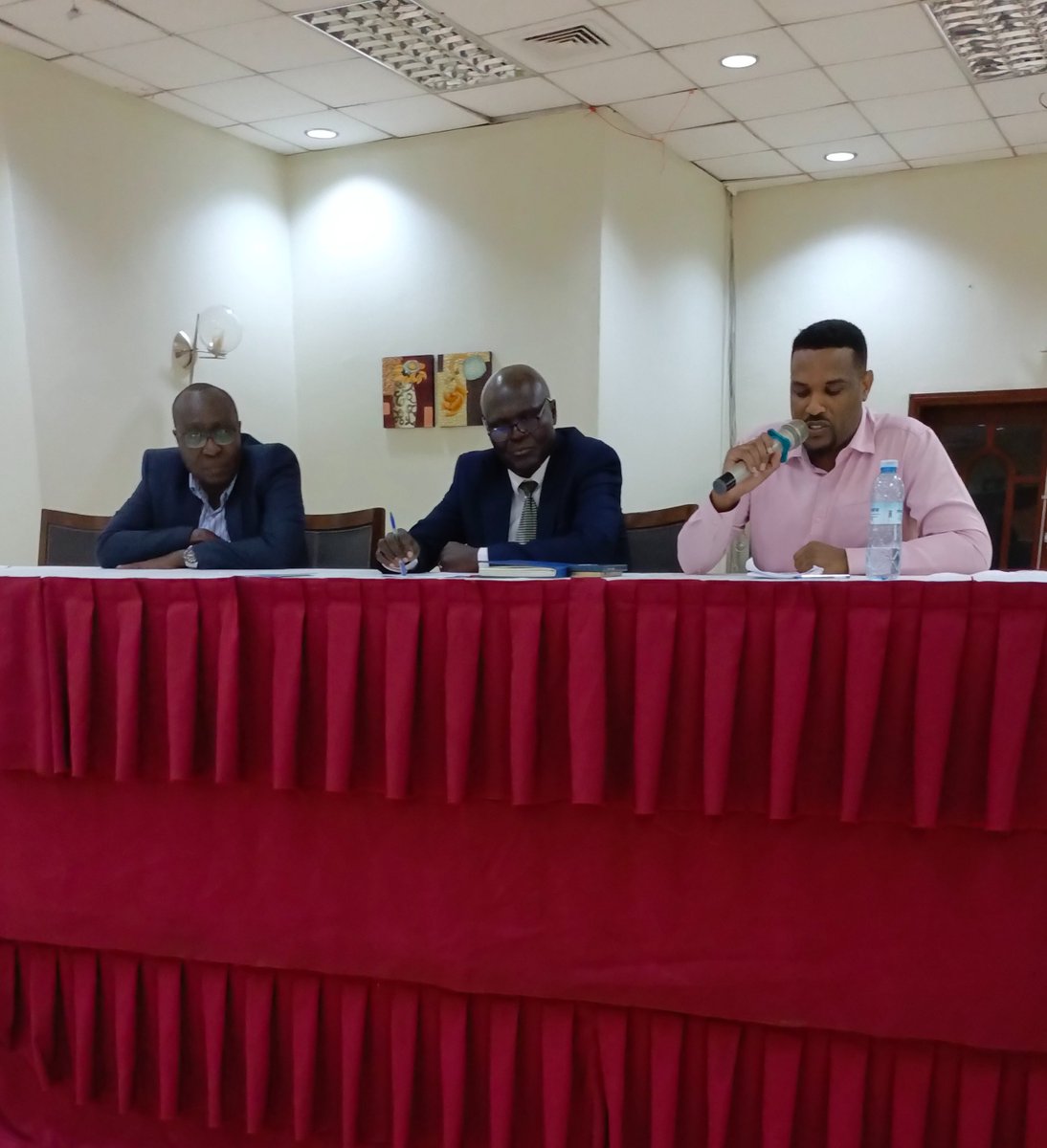 The Dept of Meteorological Services <a href="/min_waterUg/">MINISTRY OF WATER AND ENVIRONMENT 🇺🇬</a> together with partners have concluded the National Climate Outlook Forum(NCOF6), that was funded by <a href="/IGAD_CPAC/">ICPAC</a> &amp; 
 <a href="/intraacpclimsa/">ClimSA Programme</a> .The Ministry will officially release the March,April,May(MAM) Seasonal Forecast on Feb 28, 2025.