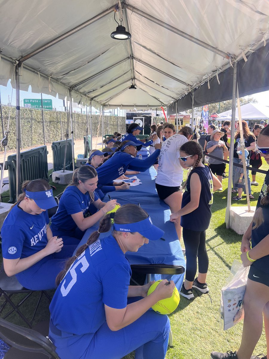 Kentucky Softball (@uksoftball) on Twitter photo Growing the game with an autograph session <a href="/ClearwaterInv/">Shriners Children's Clearwater Invitational</a> ๐๏ธ ๐ฅ Growing the game with an autograph session <a href="/ClearwaterInv/">Shriners Children's Clearwater Invitational</a> ๐๏ธ ๐ฅ