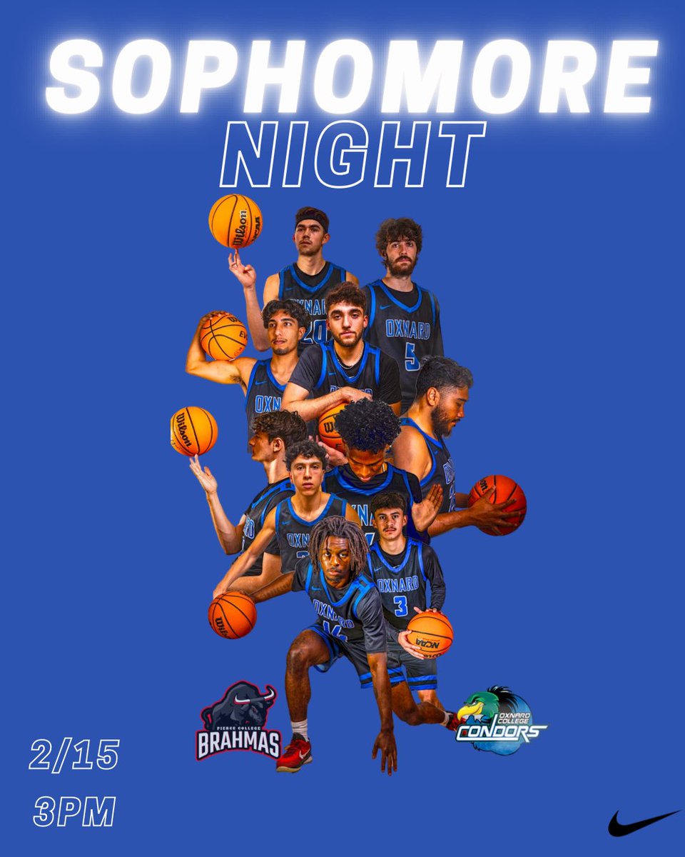 Come celebrate our 9 Sophomores as we conclude our home stand in WSC North play

🆚 LA Pierce
⌚️3:00 p.m.
📺 fan.hudl.com/usa/ca/oxnard/…
