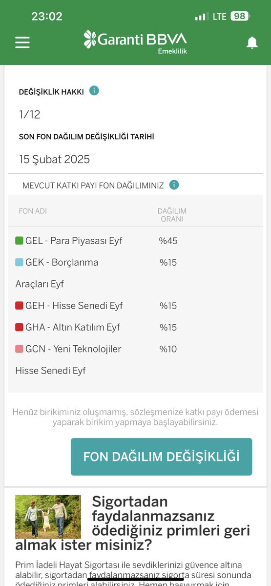 15 Şubat 2025 tarihinde yönetim gider kesintisi olmadan ilk bes hesabımı açtım umarım güzel kazançlar olur 
#bireyselemeklilik #bes #garantibbvabes