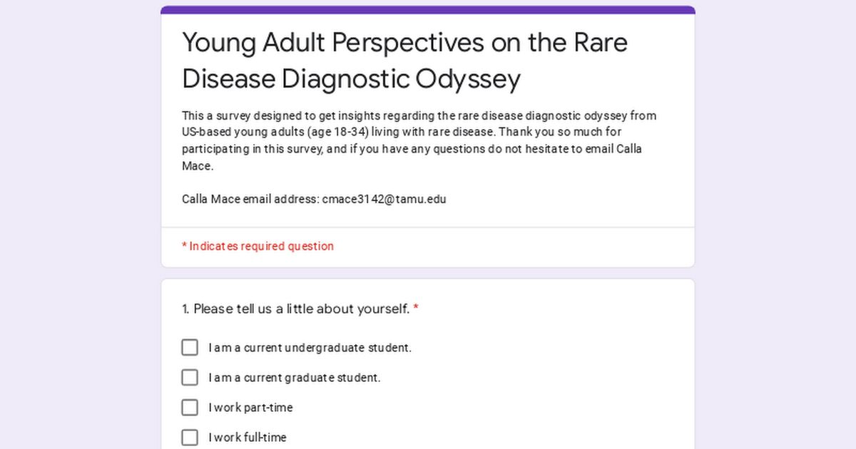 MCDiseasesUnite's tweet photo. Our very own Calla Mace from the TMS team is leading a survey on the rare disease diagnostic journey for young adults (18-34). Your voice can help shape research!

Take the survey: https://t.co/z722HnMowE 
📩 Questions? Email Calla at Calla.Mace@tmsforacure.org. https://t.co/mWza1HfL42