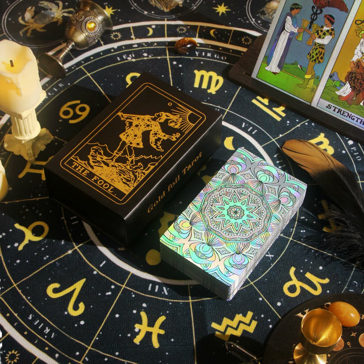 TarotAwakened's tweet photo. 🌟 Introducing the Silver Star Glitter Tarot 🌟

Unlock the magic of the stars with our stunning 2025 Silver Star Glitter Tarot deck! 🌌🔮

🎉 GET IT NOW ON SALE 🎉

Click here 👉https://t.co/MRGHLvjW9d

🚚 Free Shipping 🌍

#tarotcards #riderwaitesmith #goldfoiltarot https://t.co/mEoBhnkk11